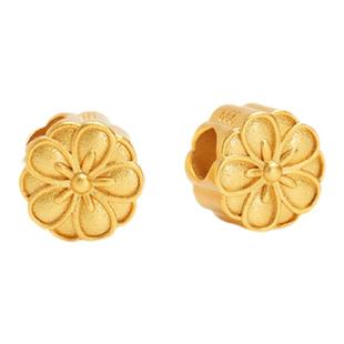 沙金配件小吊坠串珠散珠珠子手工金色diy配珠手串编手链配饰挂件