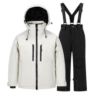 2024新款滑雪服套装女男户外防风防水加厚双板单板滑雪卫衣滑雪服