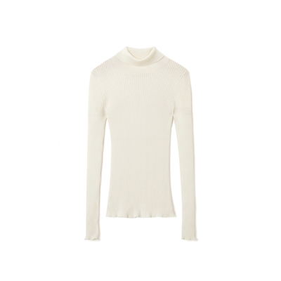 OVV秋冬女装无缝坑条时尚高领长袖针织衫GNZAW34002A