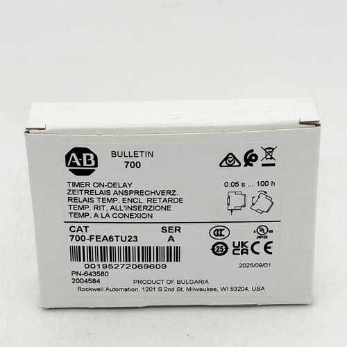 溢价-700-FEA6TU23定时继电器罗克韦尔AB700