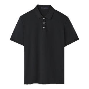 HLA/海澜之家翻领短袖POLO衫春夏含莱赛尔菠萝花肌理T恤男