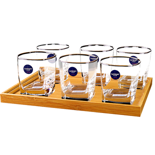 乐美雅玻璃杯家用水杯套装果汁杯微波加热牛奶杯耐热喝水泡茶杯子