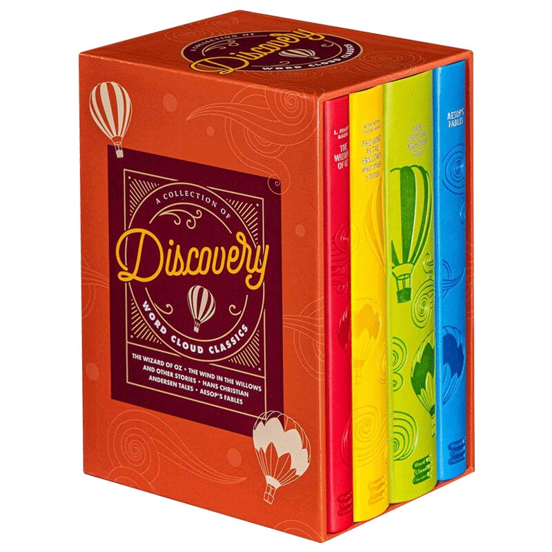 英文原版 Discovery Word Cloud Boxed Set 经典发现文学合集 云经典 绿野仙踪 柳林风声 安徒生童话 伊索寓言 英文版