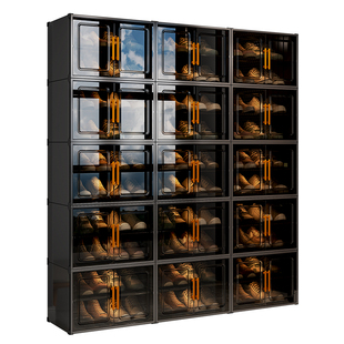 鞋柜家用门口2026新款一体靠墙收纳鞋盒入户门多层透明简易鞋架子