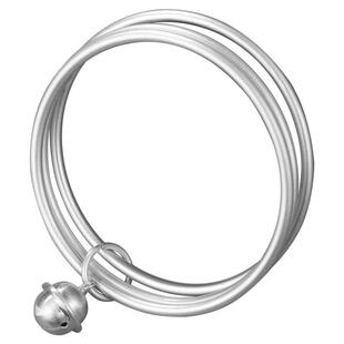 九乐999足银手镯女年轻款细圈古法叮当镯三生三世银手环送女友礼