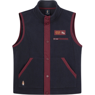 暇步士童装男童马甲春秋新品大童休闲保暖马夹宝宝儿童摇粒绒坎肩