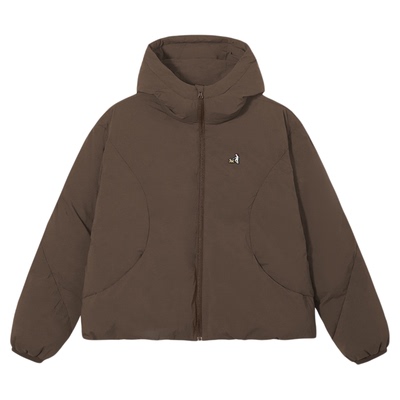 PSO Brand女装高领连帽宽松防风加厚防寒服棉服女款冬季潮牌外套