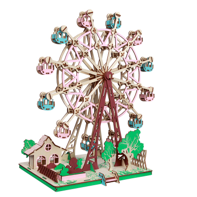 木质模型益智3d立体拼图益智力