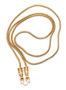 不惧汗水佛牌链保色电镀钛钢男女