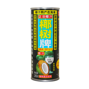 椰树牌椰汁海南特产植物蛋白饮料245ml*24听罐装整箱椰子果汁饮料
