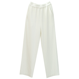 江南范白色新中式改良唐装裤子秋冬配旗袍唐装汉服上衣的裤子百搭