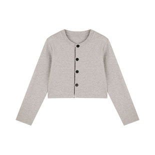 Amybaby女童套装春季2026新款韩系气质减龄显瘦针织开衫阔腿裤