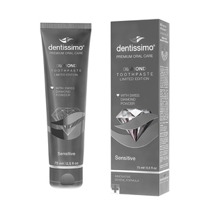 【含1克拉钻石粉】瑞士原装进口钻石抛光牙膏去黄亮白正品旗舰店