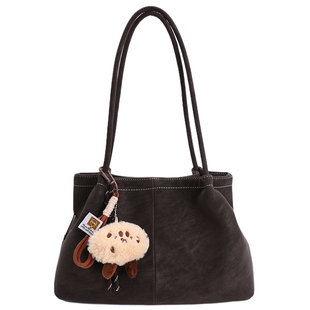 简约复古磨砂小包包女2025新款通勤百搭单肩腋下包外出上班小拎包