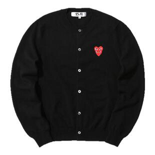 IT CDG PLAY COMME des GARÇONS川久保玲女装针织开衫爱心刺绣