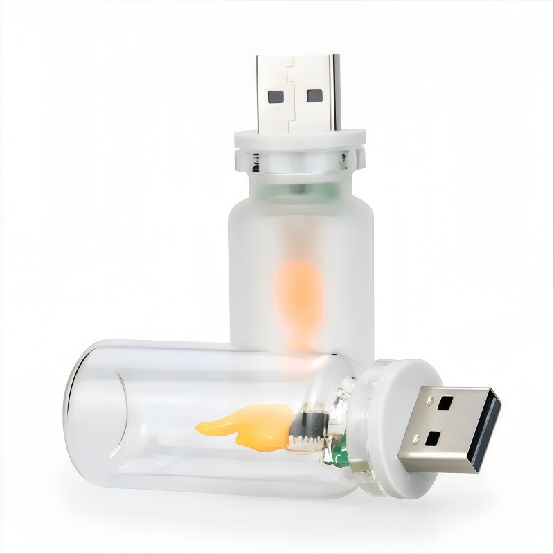 USB仿真火焰灯电子蜡烛小夜灯
