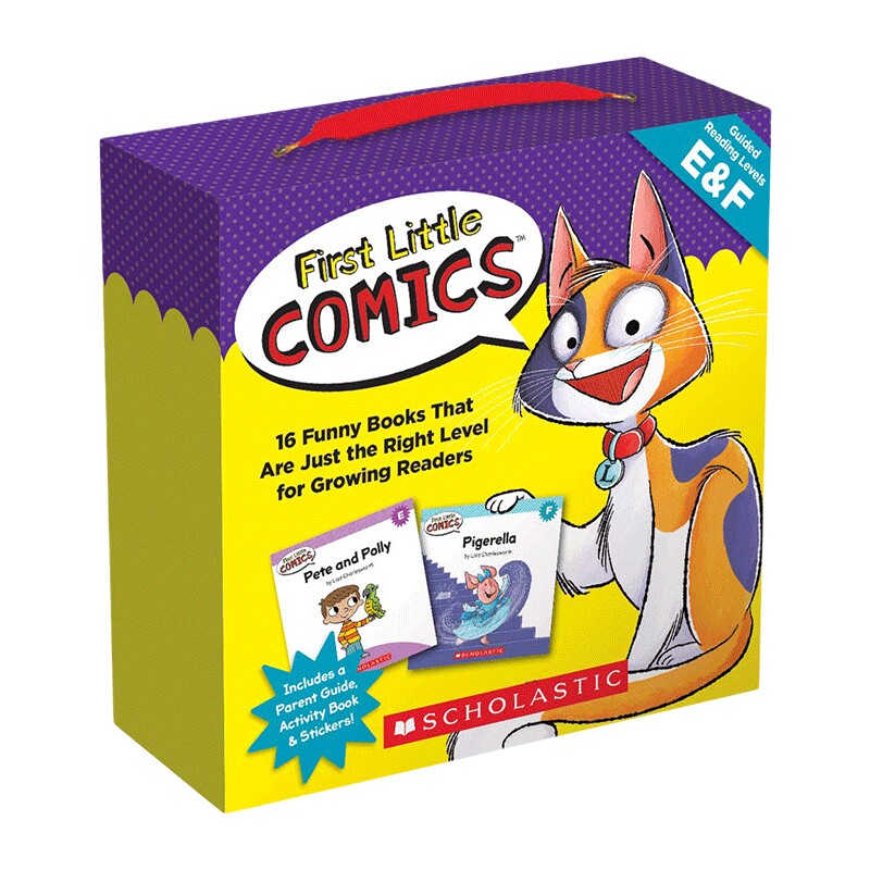 英文原版 First Little Comics Parent Pack Levels E & F 第一个小漫画父母包 等级E和F 英文版 进口英语原版书籍儿童图书