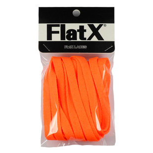 FlatX原装AJ1扣碎篮板8mm扁鞋带 荧光橙色男女高中低帮120cm140cm