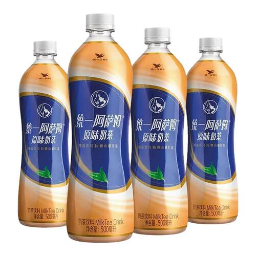 【500ml*5/9/12瓶装】统一经典阿萨姆多口味混合网红茶下午茶饮料
