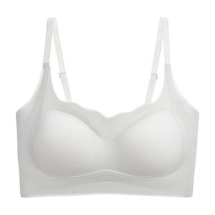 无痕内衣夏季女薄款大胸显小胸收副乳防下垂聚拢提拉背心式文胸罩
