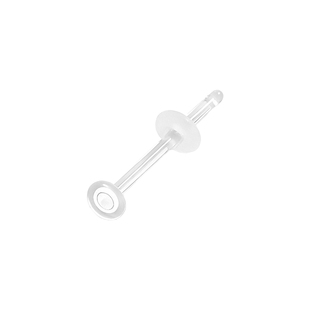 医学级无铅玻璃养耳洞耳钉新材质透明隐形耳棒鼻钉耳骨钉学生耳环