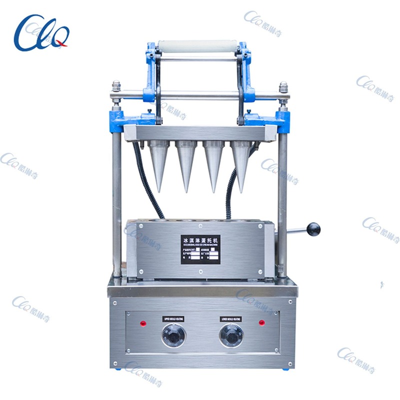 福建食品伽工厂制定船型10*3.5CM蛋筒机 食品伽工糯米船蛋筒机器