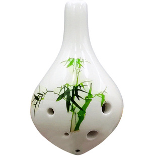 6孔陶笛AC调长嘴陶瓷六孔中音短嘴蝴蝶ac学生儿童成人初学有教材