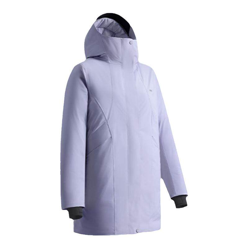 蕉下女硬壳气绒服保暖似羽绒棉衣中长棉服防水派克服防风登山外套