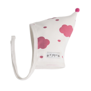 婴儿帽纯棉新生儿帽子0-3-6-12月胎帽系绳韩版宝宝精灵帽2顶包邮