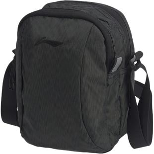 李宁单肩包斜挎包男正品黑色反光跑步训练便携运动包休闲包腰包女