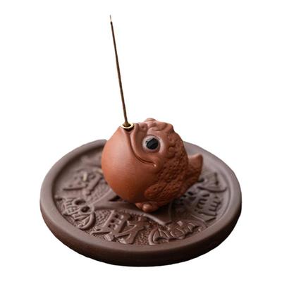 鑫裕源茶道香插紫砂金蟾