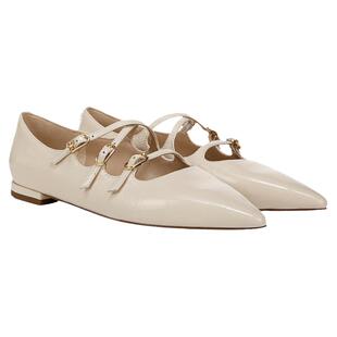 SAM EDELMAN山姆爱德曼早春法式尖头交叉扣带白色玛丽珍鞋女CASS