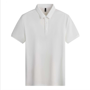 纯棉Polo衫男款短袖夏高级感纯色透气休闲翻领t恤男女款百搭上衣
