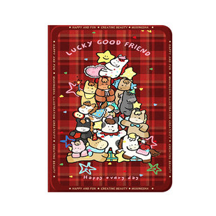 适用ipadair5保护壳ipad10马年平板套ipadair7格子小马ipadpro11新年ipadmini6带笔槽ipad11第9代8红色4迷你3