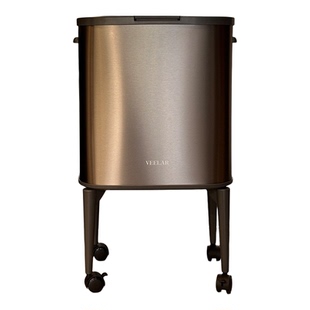 免弯腰高脚垃圾桶可移动万向轮感应卫生桶30L大容量厨房垃圾桶