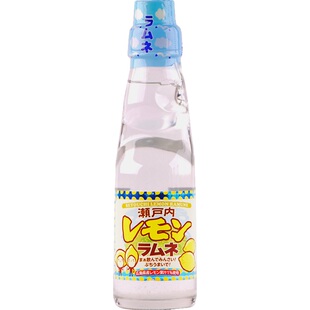 弹珠波子汽水 濑户内柠檬味 200ml 瓶装冰镇 无酒精 日本进口饮料