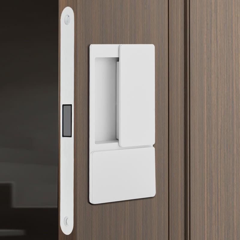 Ahandle卧室门锁室内隐形门磁吸静音房门锁内嵌式暗藏门移门把手
