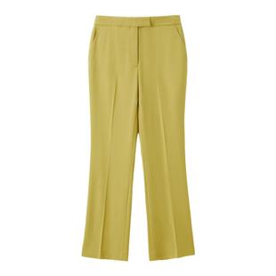 OVVOVVOutlet秋冬女装羊毛混纺垂坠廓形微喇套装西服裤子