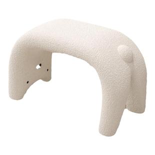 奶油风化妆凳子轻奢高级感女生主卧室梳妆台地毯梳妆凳网红化妆椅