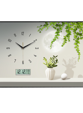 电表箱绿植LED电子装饰画挂钟