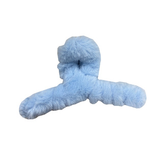 秋冬毛绒抓夹2025新款13cm大号韩国鲨鱼夹夹子百搭后脑勺盘发发饰