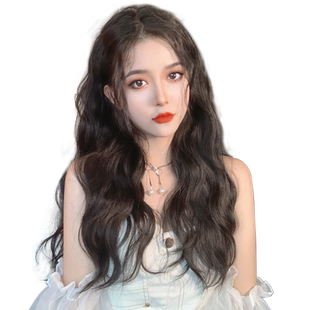 水波纹假发片一片式假发女长发U型无痕接发发片增发量蓬松假头发