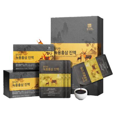 韩国发酵鹿茸黑红参液高端礼盒装