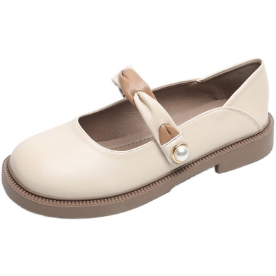 日常圆头甜美玛丽珍小皮鞋