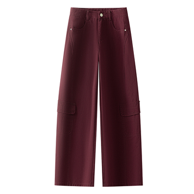 纯棉舒适休闲裤超酷美式工装裤女