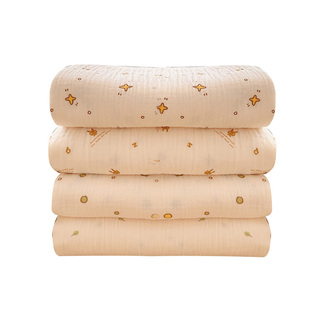 喵爸喵妈出口品质新生婴儿纱布宝宝双层纱布料复古全棉a类diy面料