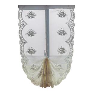 免打孔窗帘罗马帘厨房升降提拉帘客厅阳台透光纱帘卧室飘窗卷帘纱