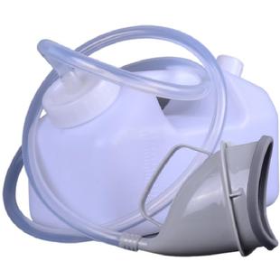 男士尿壶老年人夜壶瘫痪卧床病人大容量女士用带管大口径小便壶