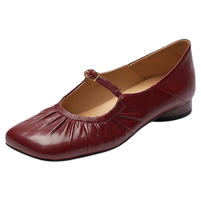 莱尔斯丹复古玛丽珍单鞋小皮鞋女