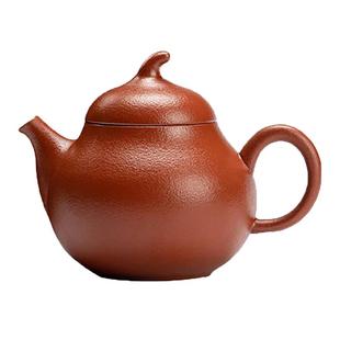 紫砂壶朱泥梨壶套装纯手工宜兴大红袍茶壶茶具手拉壶泡茶西施单壶